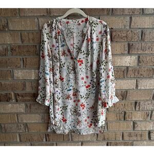 Violet + Claire Women's Floral Botanical Blouse – Size 1X